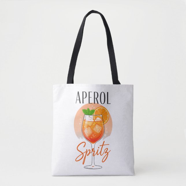 Bolsa Tote Design de Coquetel Aperol Spritz (Frente)