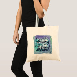 Bolsa Tote Design de Cotação Motivacional para Achievers