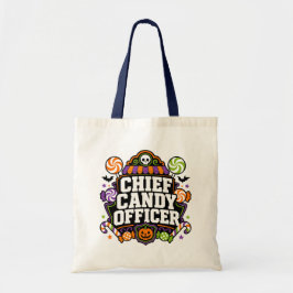 Bolsa Tote Design de Crachá de Halloween de Diretor de Doces