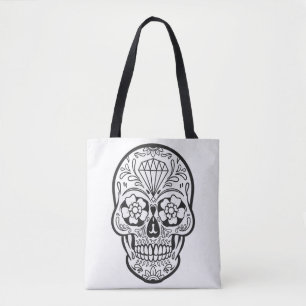 Bolsa Tote Design de crânio