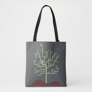 Bolsa Tote Design de Crescimento da Metamorfose Simbólica