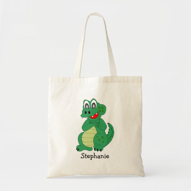 Bolsa Tote Design de Crocodilo (Frente)