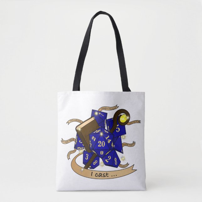 Bolsa Tote Design de Dice do Assistente (Frente)