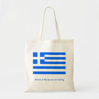 Bolsa Tote Design de diversão com bandeira patriota grega