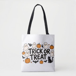 Bolsa Tote design de doce ou travessura