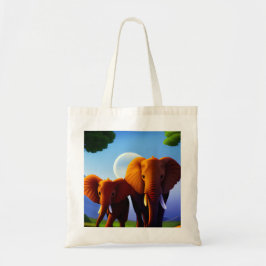 Bolsa Tote Design de elefante no saco de tote.