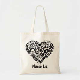 Bolsa Tote Design de Enfermeiro Escolar; Personalizado
