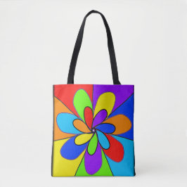Bolsa Tote design de flor abstrato