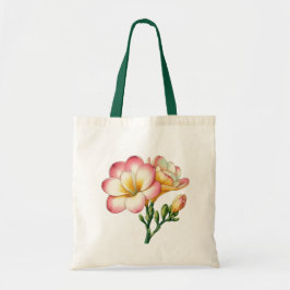 Bolsa Tote Design de flor da Freesia