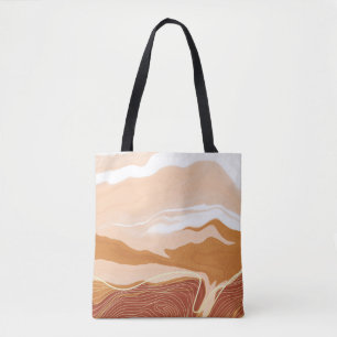 Bolsa Tote Design de fundo de textura de mármore de luxo. Mãe