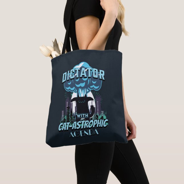 Bolsa Tote Design de Gato Engraçado Catastrófico (Close Up)