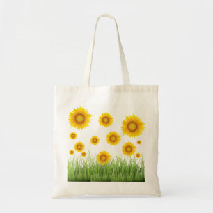 Bolsa Tote Design de girassol brilhante e elegante