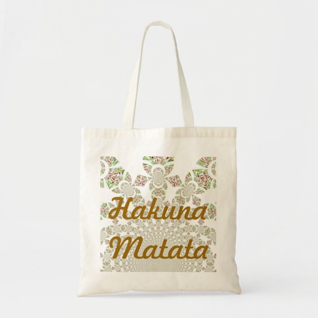 Bolsa Tote Design de Hakuna Matata Única: Serene Vibes (Frente)