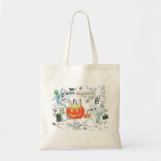 Bolsa Tote Design de Halloween Doce ou travessura