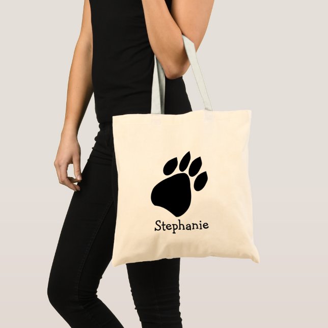 Bolsa Tote Design de Impressão de Pata (Frente (produto))