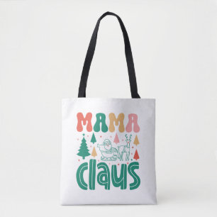 Bolsa Tote Design de Natal de Mama Claus-60097