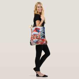Bolsa Tote Design de Natal Personalizado, presente de Natal