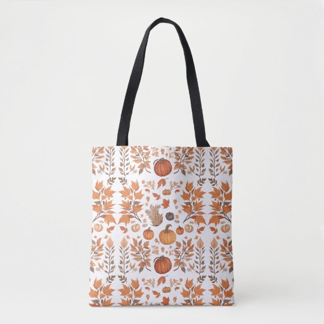 Bolsa Tote Design de padrão de queda (Frente)
