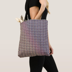 Bolsa Tote design de padrão digital abstrato moderno 1260