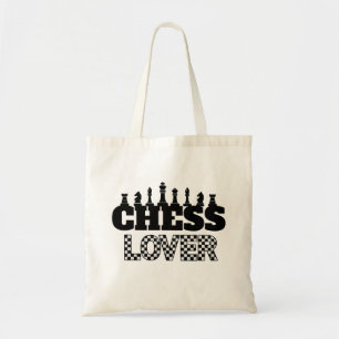 Bolsa Tote Design de Padrão do Conselho do do Prato Preto do