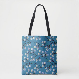 Bolsa Tote Design de padrão floral fofo sem costura