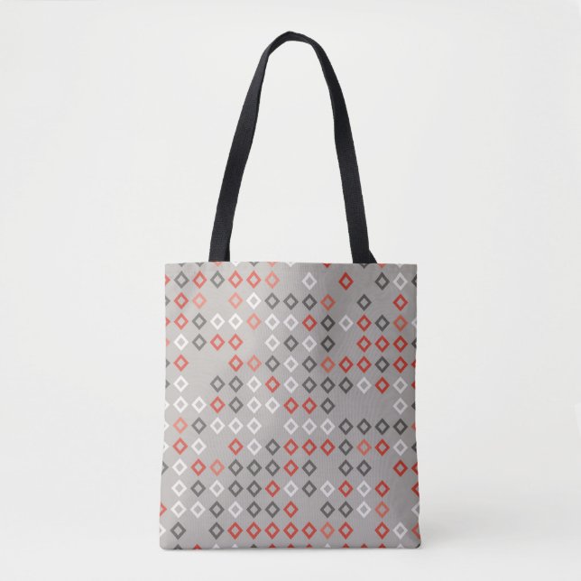 Bolsa Tote Design de padrão geométrico, arte, fundo (Frente)