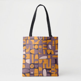 Bolsa Tote Design de padrão sem costura com forma geométrica