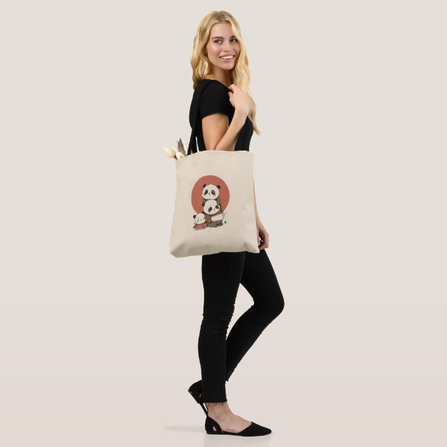 Bolsa Tote Design de Pandas Cuecas (No(a) Modelo)