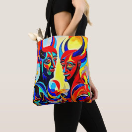 Bolsa Tote Design de Par de Espírito Vibrante