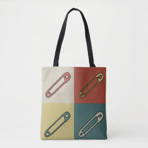 Bolsa Tote Design de pinos de fralda/segurança de arte modern