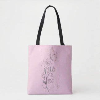 Bolsa Tote Design de positividade com estética fofa de margar