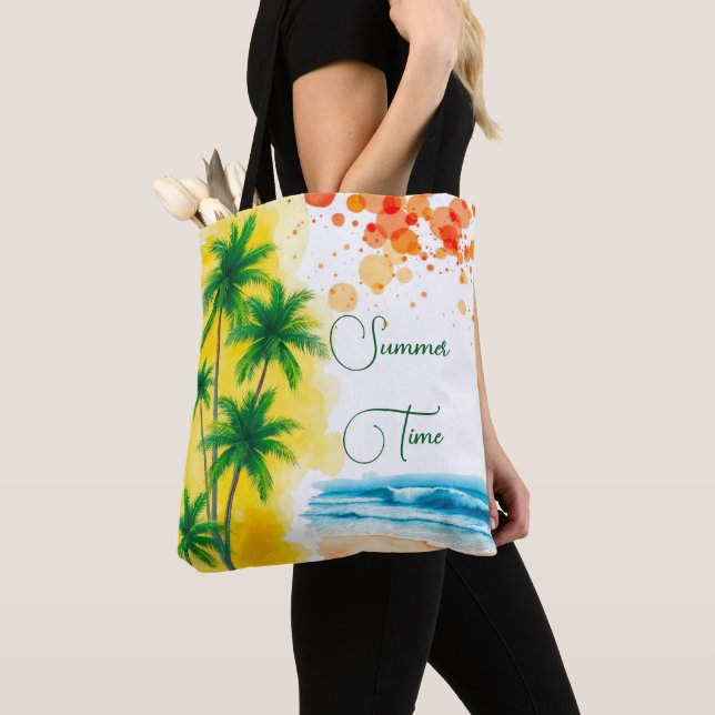 Bolsa Tote design de praia “Verão” (Close Up)