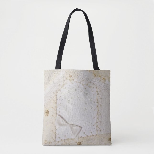 Bolsa Tote Design de Quilt Louco (Frente)