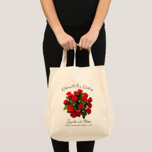 Bolsa Tote Design de Rosa vermelha da Bag de Boas-vindas do C