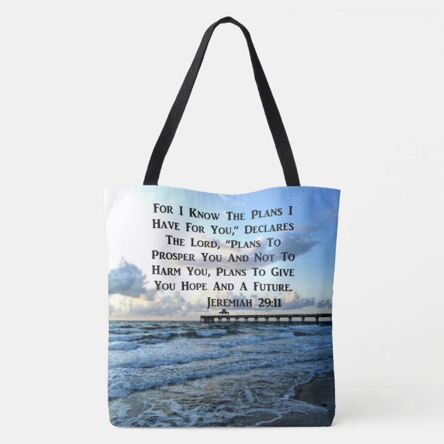 Bolsa Tote Design DE SCRIPTURE DE 29:11 CÉLULA CÉREA (Verso)