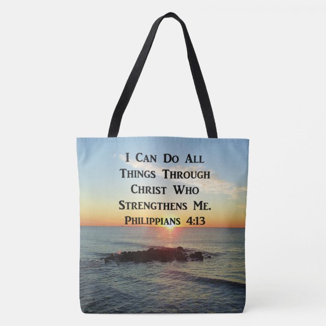 Bolsa Tote Design DE SCRIPTURE DE 4:13 FILPIANOS PESADOS (Frente)