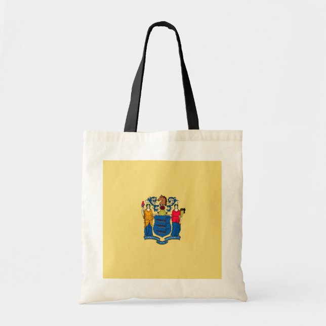 Bolsa Tote Design de Sinalizador do Estado de Nova Jersey (Frente)