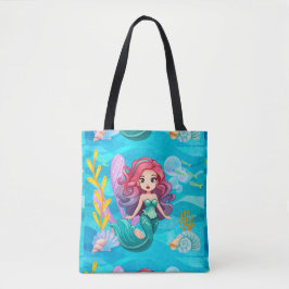 Bolsa Tote design de sirene mística