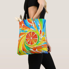 Bolsa Tote Design de Splash de Giro Citrus
