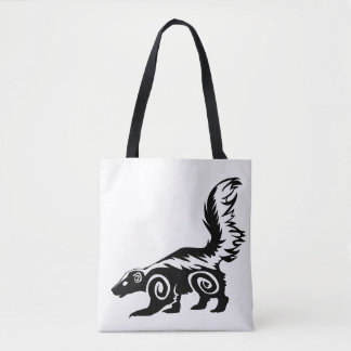 Bolsa Tote Design de Tatuagem de Skunk Tribal