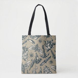 Bolsa Tote Design de Tatuagem Retroativa