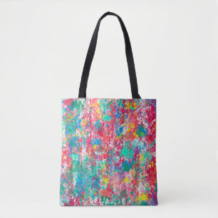 Bolsa Tote design de tecido de ilustração digital abstrato se