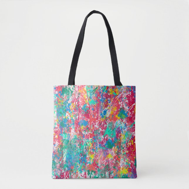 Bolsa Tote design de tecido de ilustração digital abstrato se (Frente)