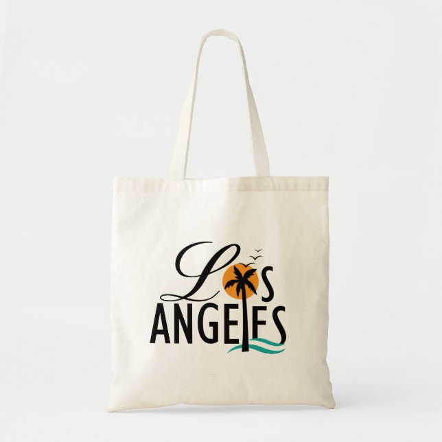 Bolsa Tote Design de texto de Los Angeles, Souvenir Tote Bag (Frente)
