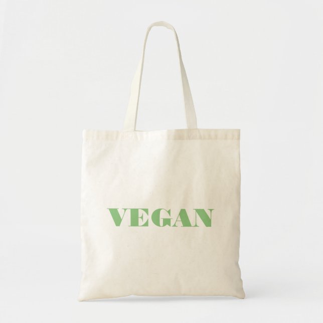 Bolsa Tote Design de texto Vegan (Frente)