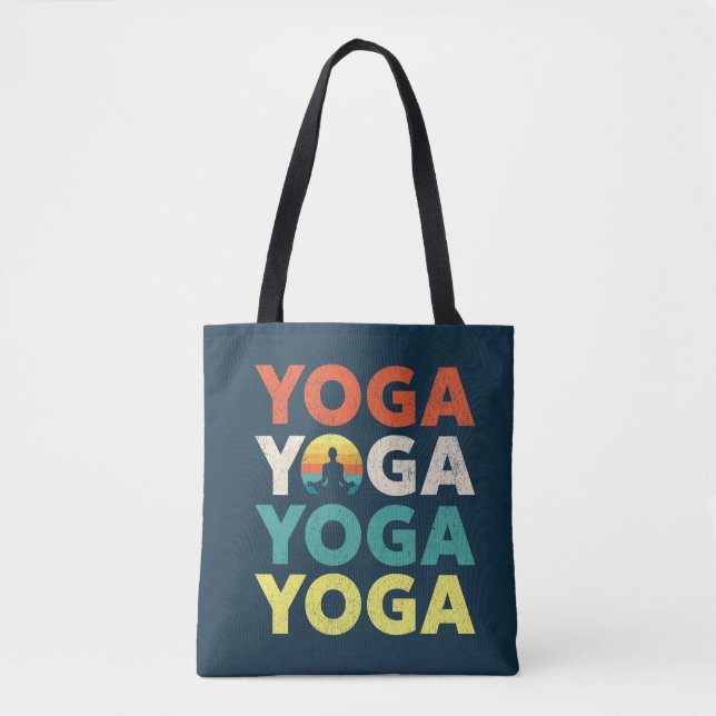 Bolsa Tote Design de texto Yoga (Frente)