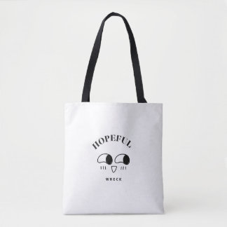 Bolsa Tote Design de Tipografia Minimalista Nau Esperançosa