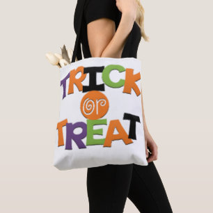 Bolsa Tote Design de Truque Personalizado Whimsical ou Tratar