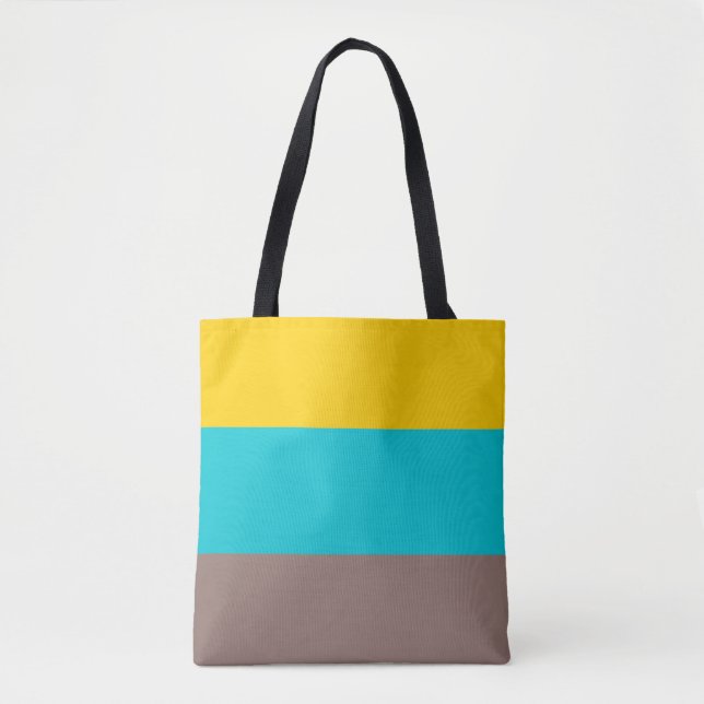 Bolsa Tote Design de Verão azul-marinho (Frente)