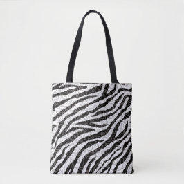 Bolsa Tote Design de Zebra Suave